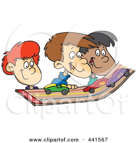 Children Playing Cartoon