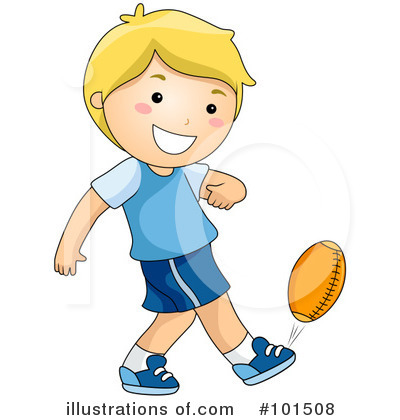 Children Playing Football Clipart