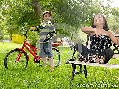 Children Playing In The Park