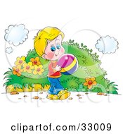 Children Playing Outside Clipart