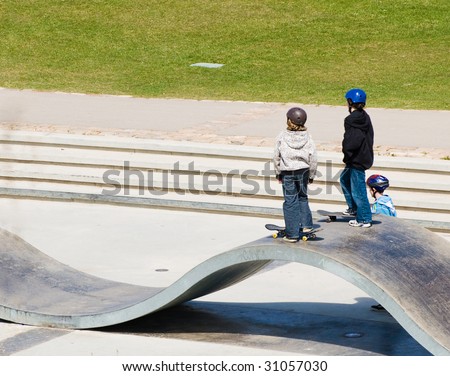 Children Playing Outside In The Park