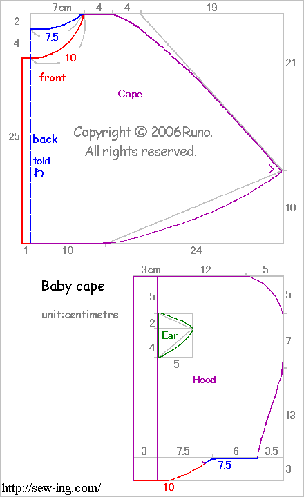 Cloak With Hood Patterns Free