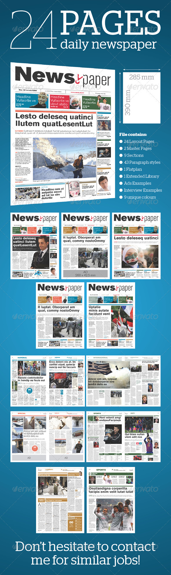 Editable Newspaper Templates Free