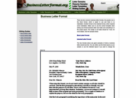Formal Business Letter Format 2012