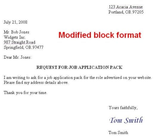 Formal Business Letter Template Word