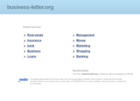 Formal Business Letter Template Word