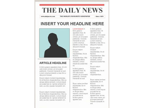 Free Newspaper Template For Word