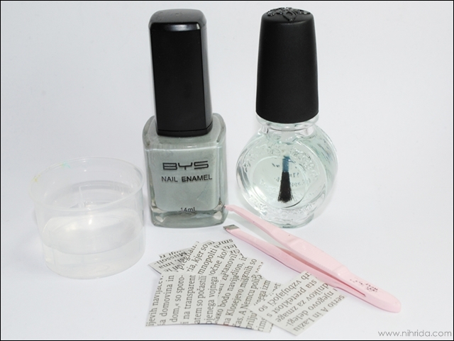 How To Do Newspaper Nails Without Rubbing Alcohol