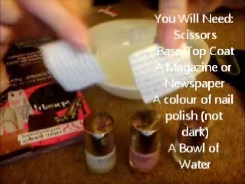 How To Make Newspaper Nails With Mouthwash