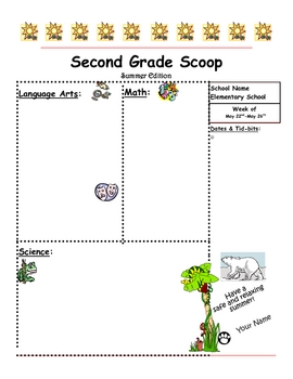 Kindergarten Classroom Newsletter Examples