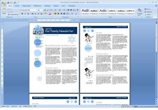 Newsletter Templates For Word