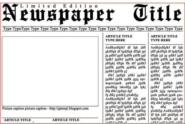 Newspaper Ads Design Template