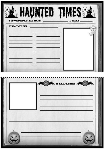 Newspaper Article Format Worksheets