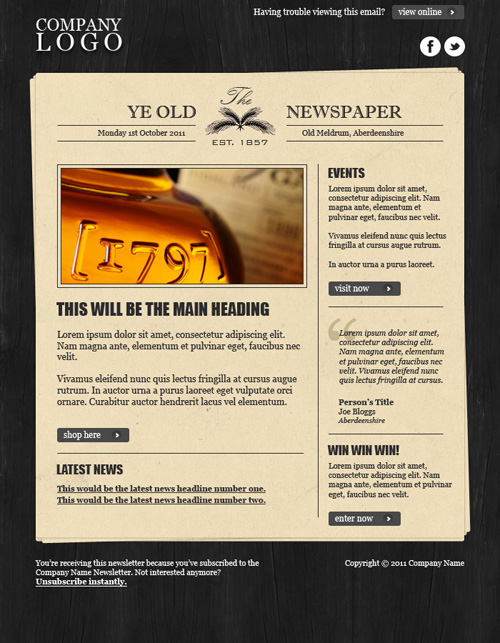 Newspaper Layout Template Indesign