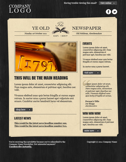 Newspaper Template For Mac Free