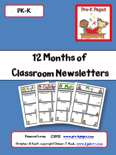 October Preschool Newsletter Ideas