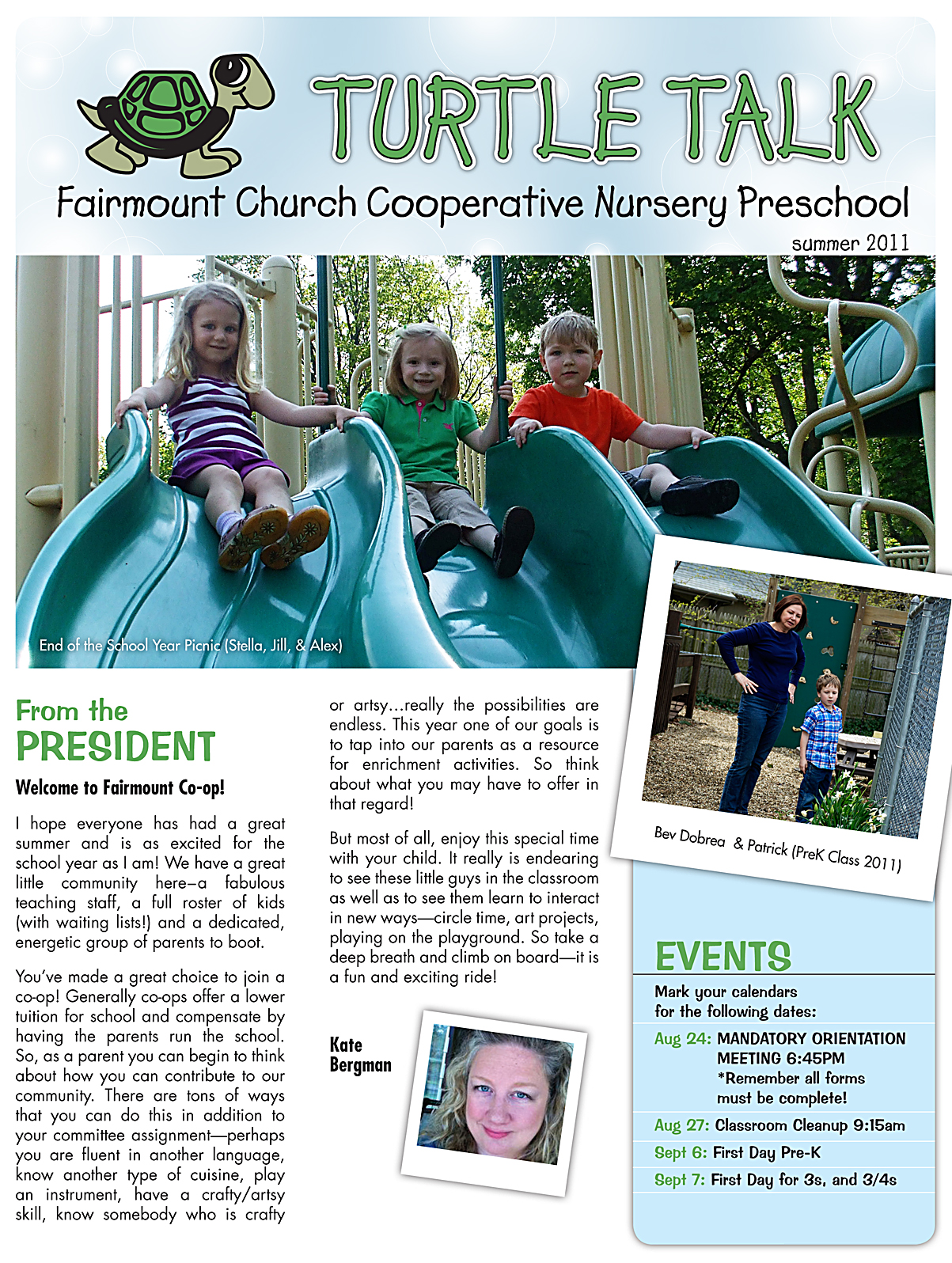 Preschool Newsletter Ideas