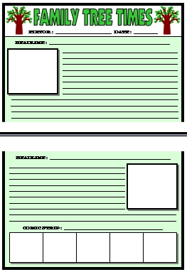 Printable Newspaper Template For Children