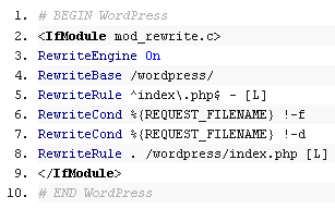 Wordpress Index.php Redirect